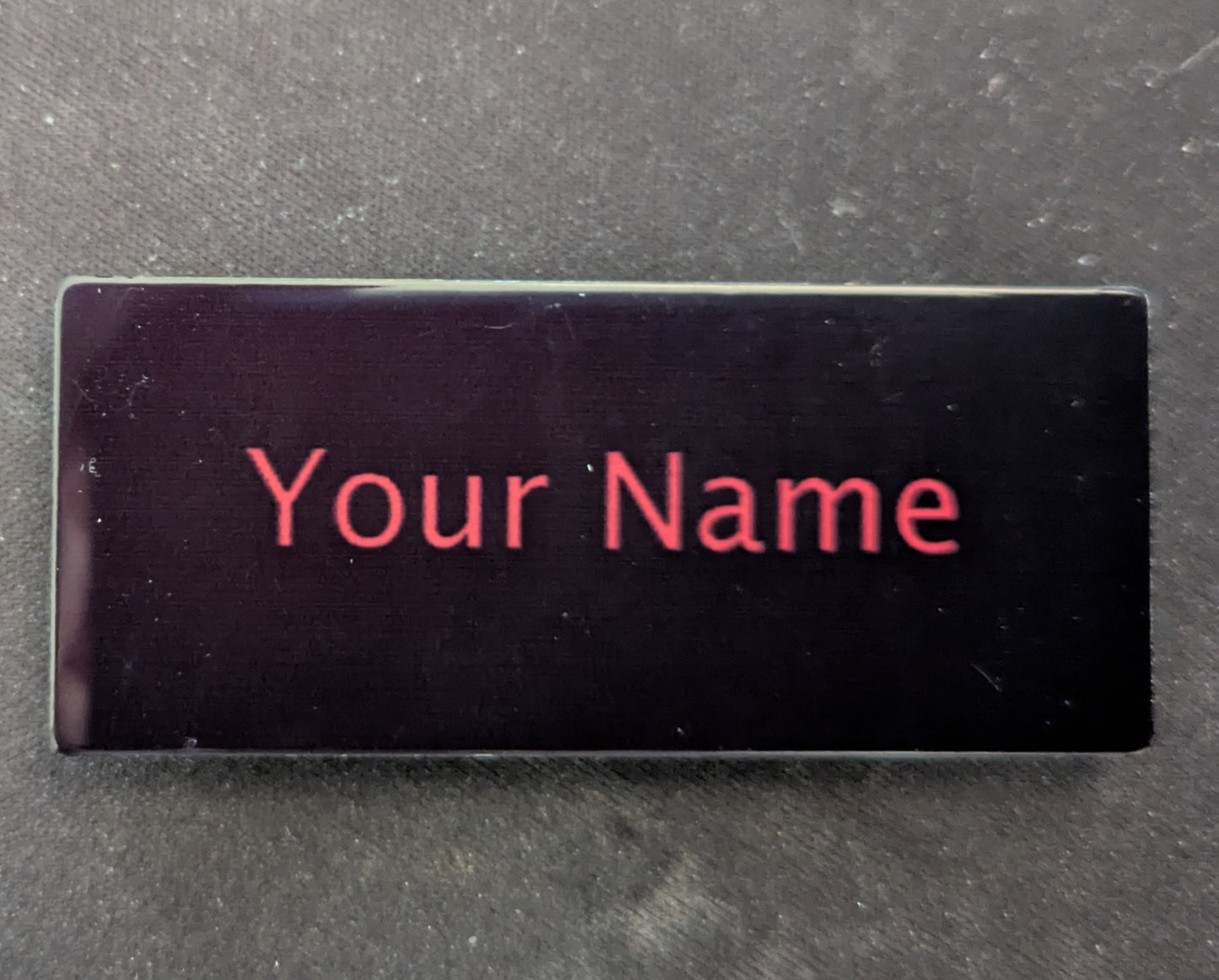Custom Black and Red Name Tag *November Pre Order*
